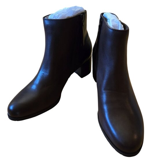 NWT/NWOB Naturalizer Bay Waterproof Leather Ankle Boots Size 7.5 - Picture 1 of 8